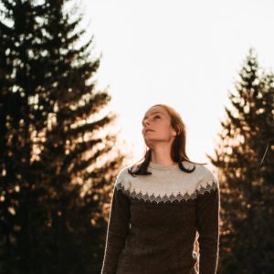 Merino svetr Pullover - Šedý