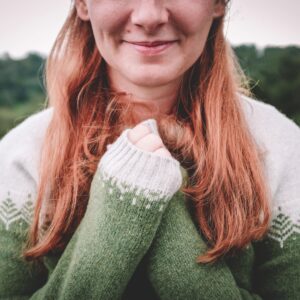 Merino svetr Pullover - Zelený