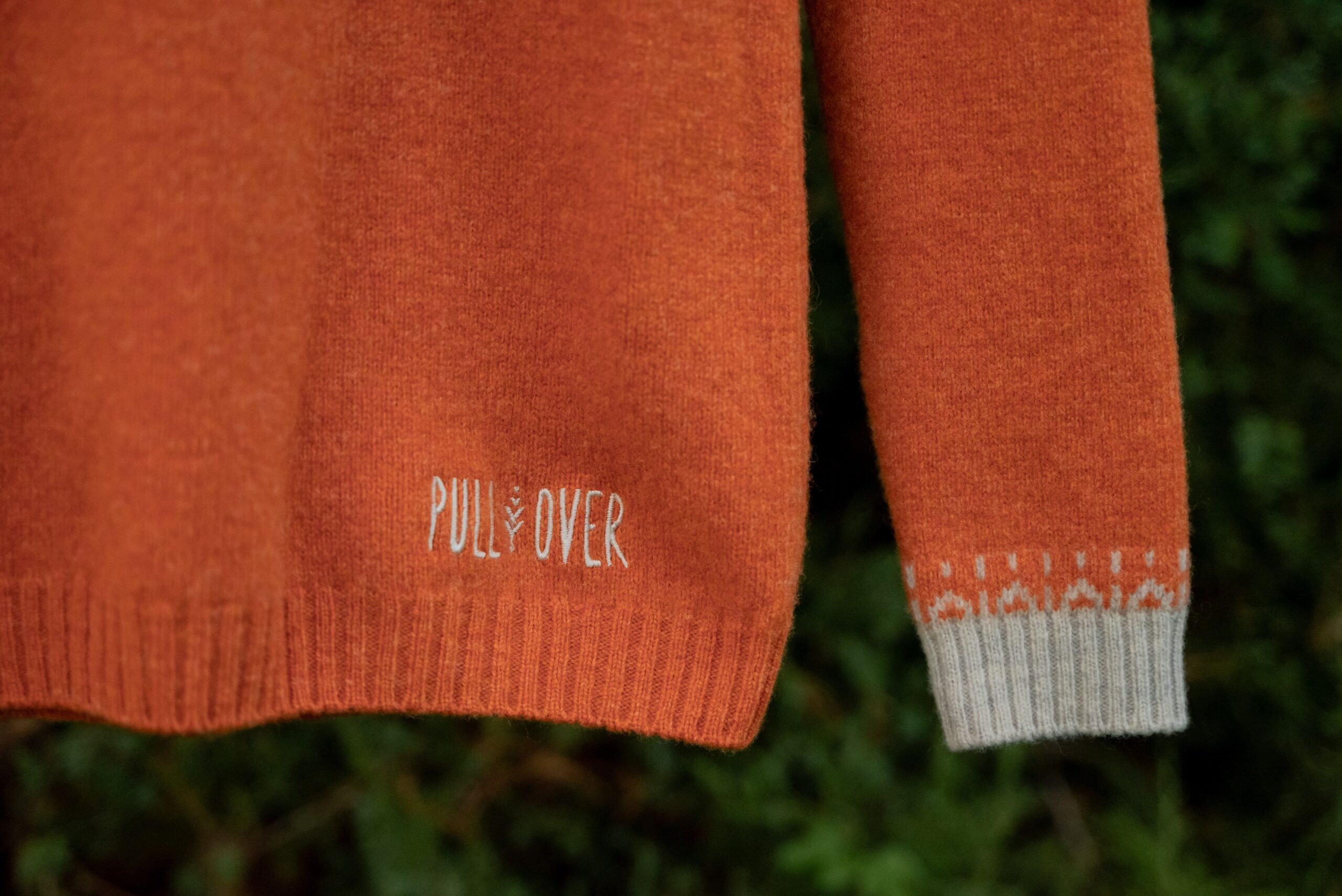 Merino svetr Pullover - Oranžový - Obrázek 4