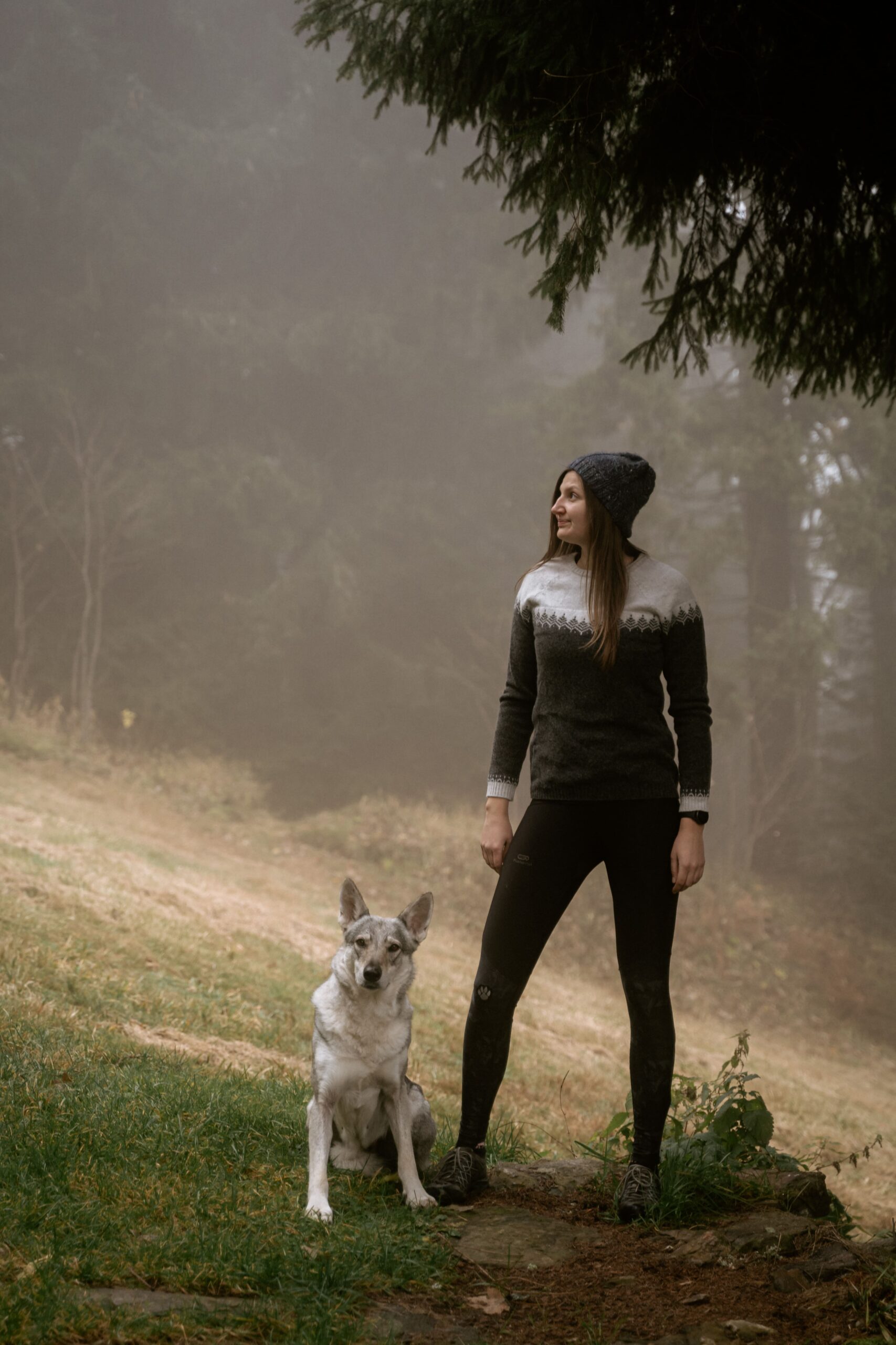 Merino svetr Pullover - Šedý - Obrázek 3