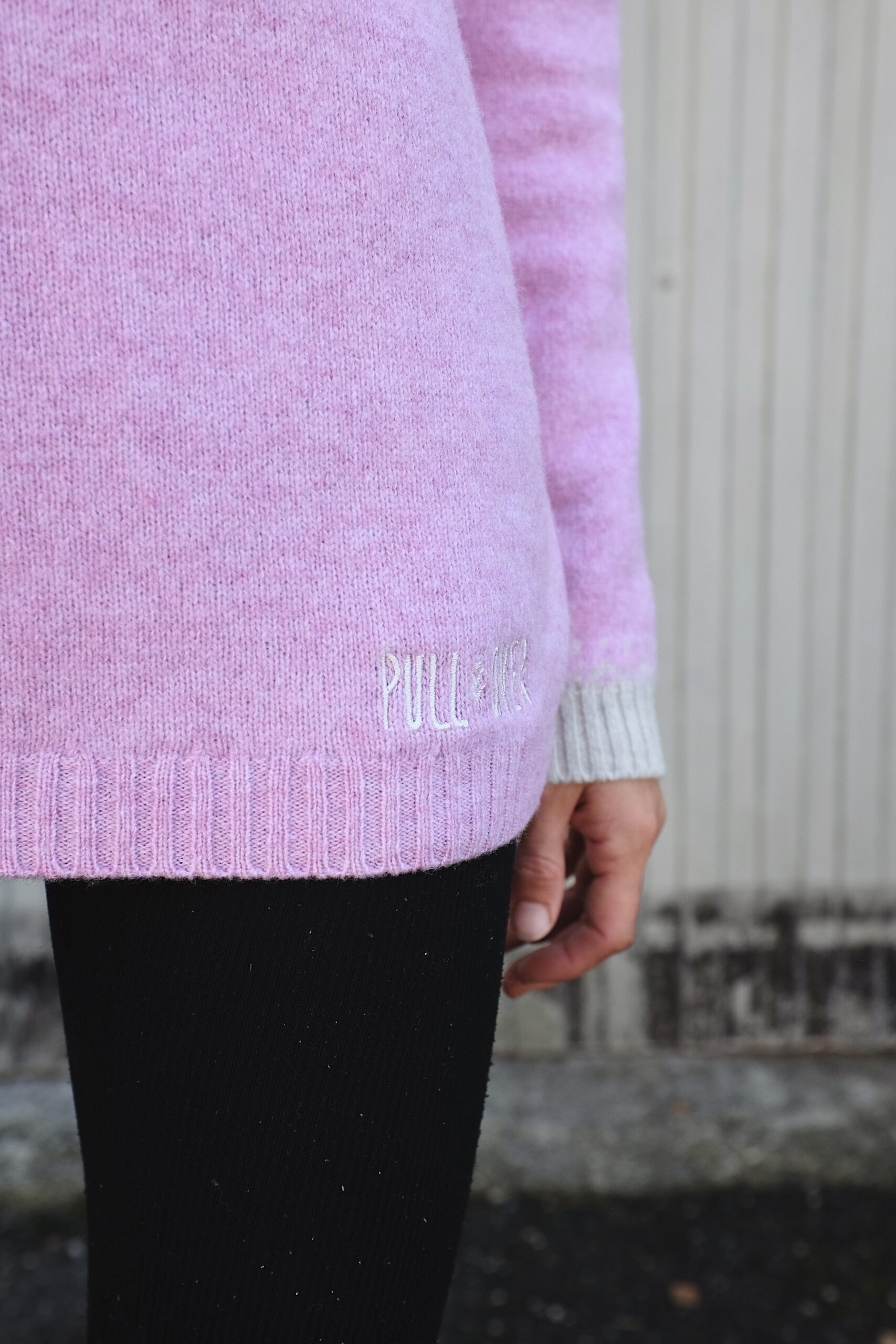 Merino svetr Pullover - Růžový - Obrázek 4