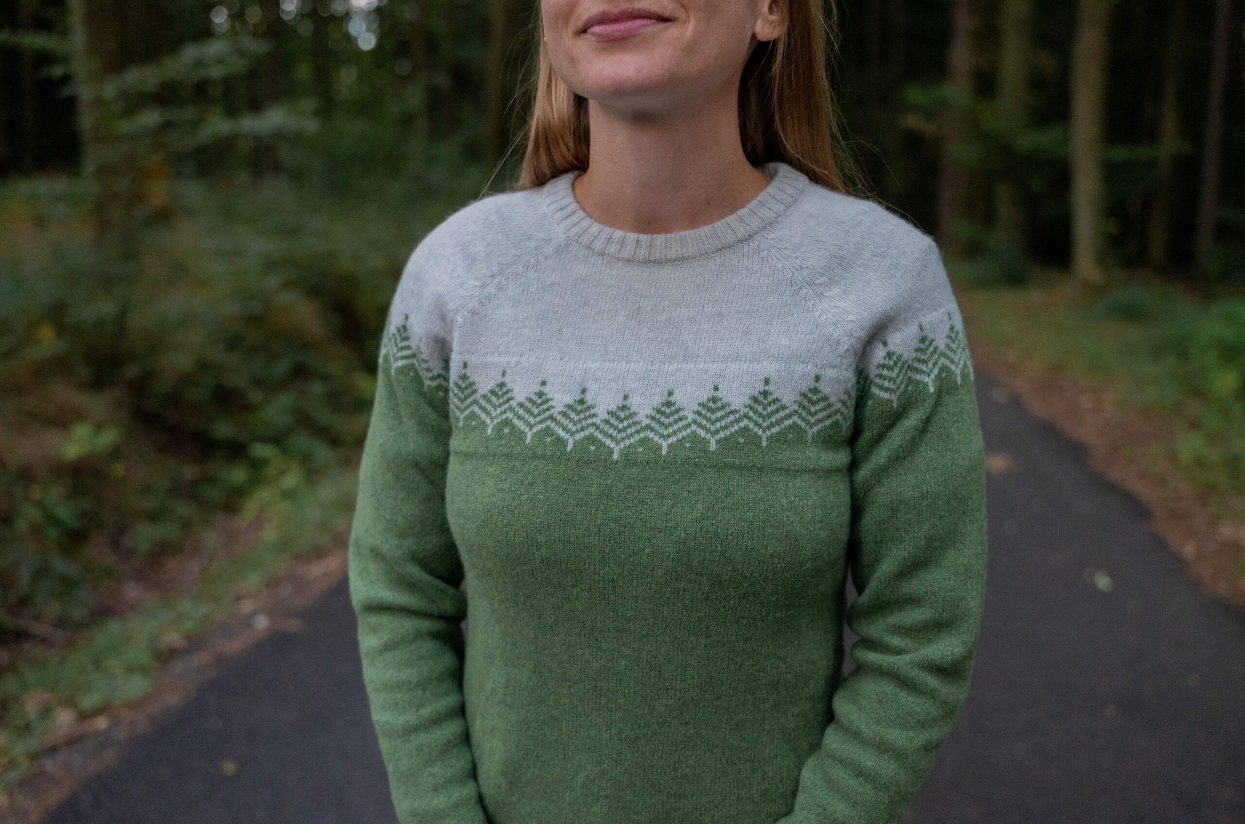 Merino svetr Pullover - Zelený - Obrázek 10