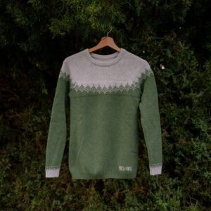 Merino svetr Pullover - Zelený