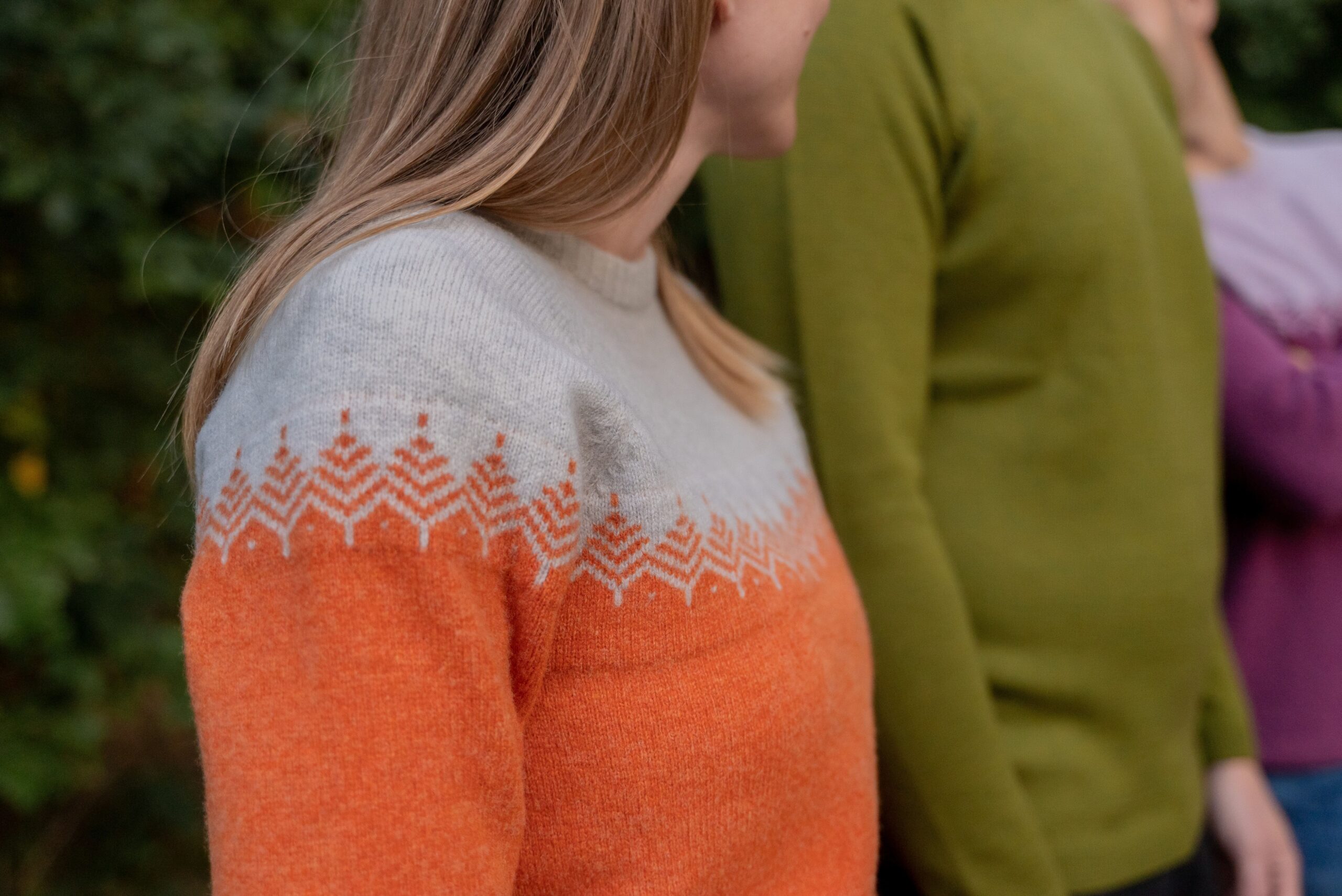 Merino svetr Pullover - Oranžový - Obrázek 3