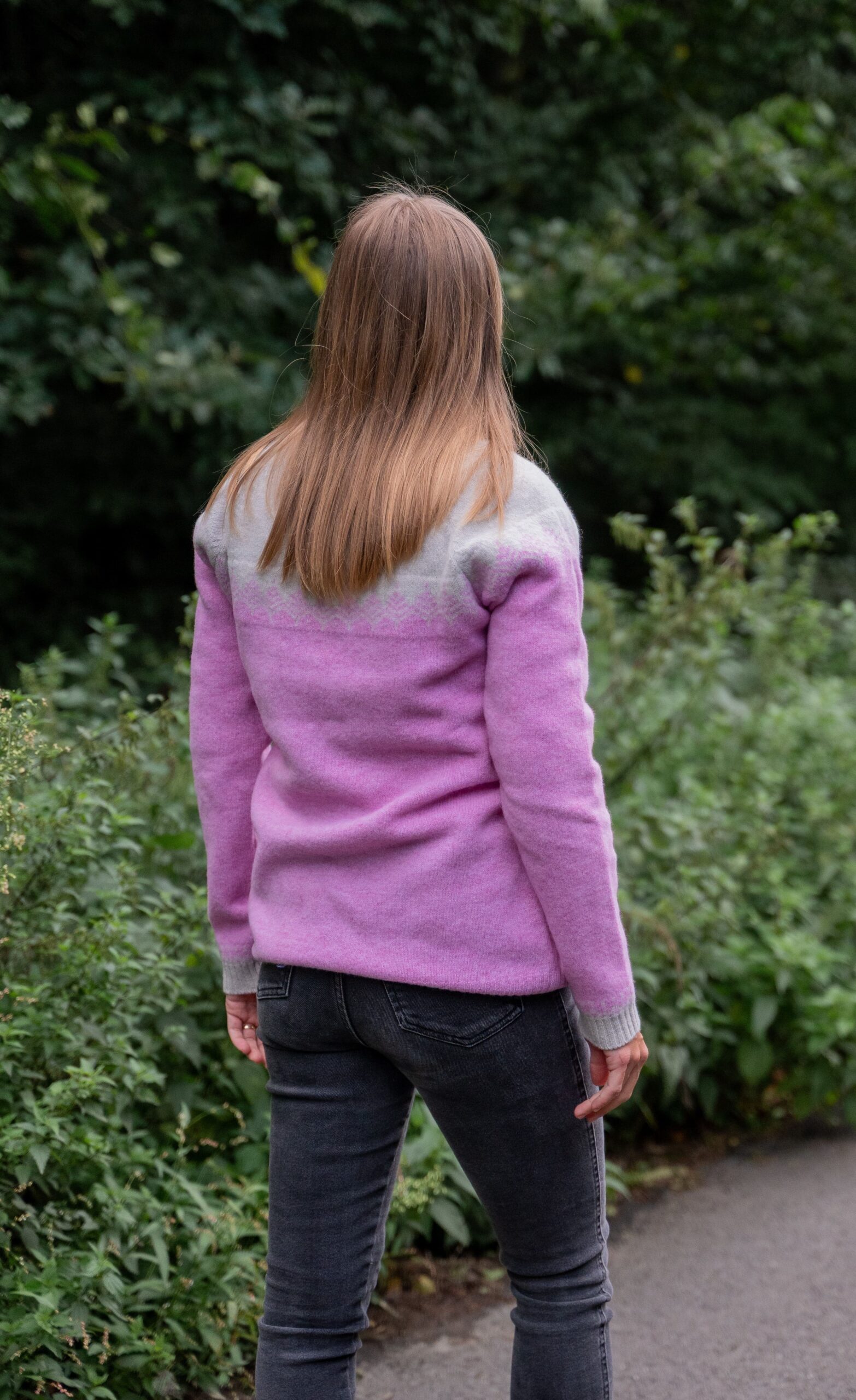 Merino svetr Pullover - Růžový - Obrázek 8