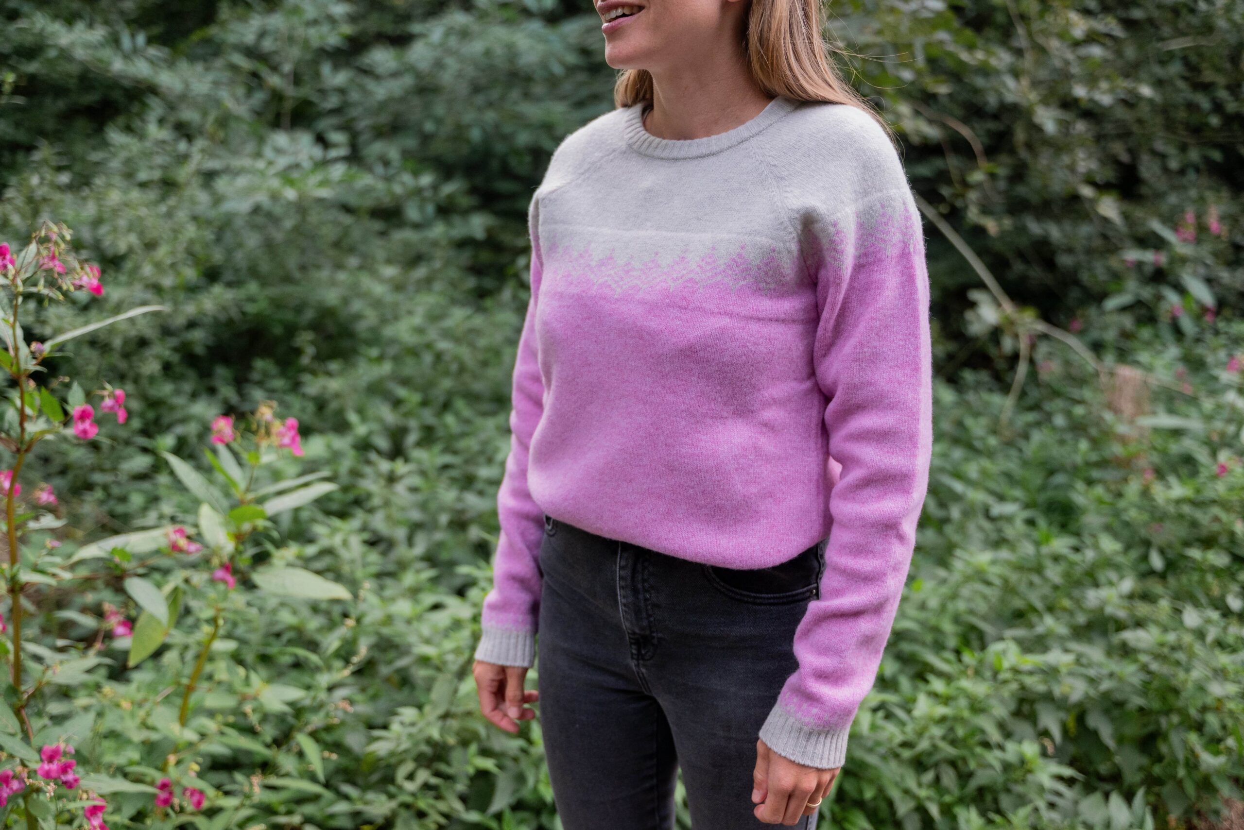 Merino svetr Pullover - Růžový - Obrázek 7